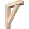 Ekena Millwork Traditional Craftsman Smooth Bracket w/ Offset Brace, Douglas Fir, 5 1/2"W x 22"D x 26"H BKT0604X22X26TRA04SDF - alternate 1